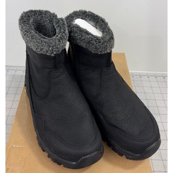 Merrell Coldpack 3 Thermo Mid Zip Waterproof Women's Shoes Black  Sz. 6 Leather - Picture 1 of 13